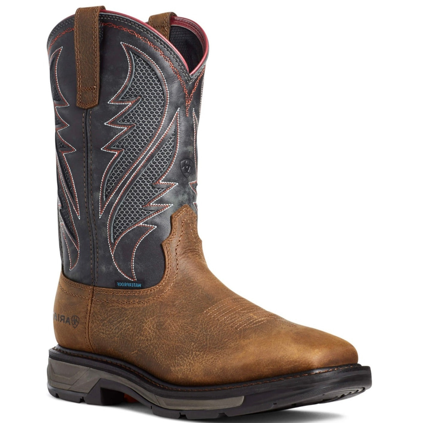 Ariat WorkHog VentTEK Boot – square toe detail | Venator Hunting