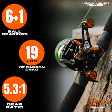 600CTS Round Baitcaster Rod and Reel Combo