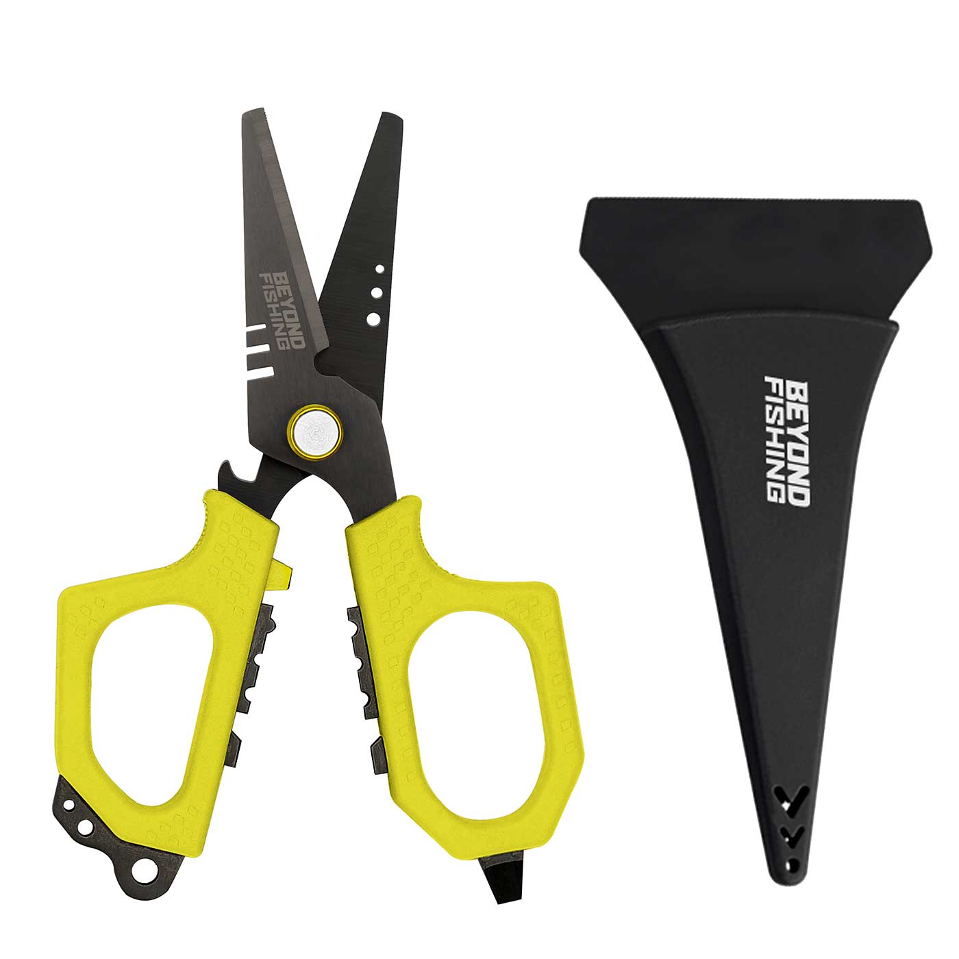 Beyond Fishing 6.5" Pro Shears - Premium Braid Cutting Scissors - yellow | Venator Hunting