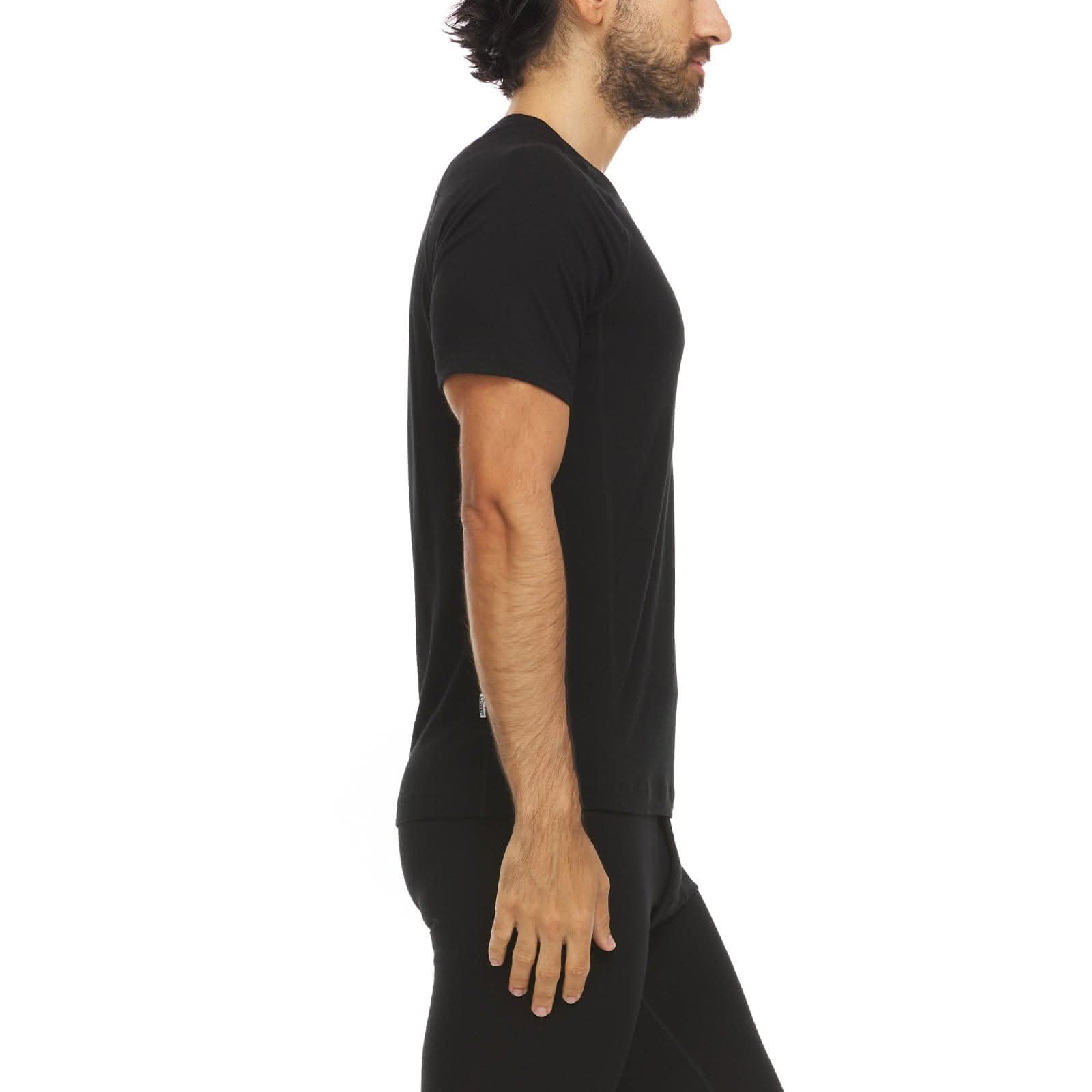 Men's Merino Wool V-Neck T-Shirt - Microweight