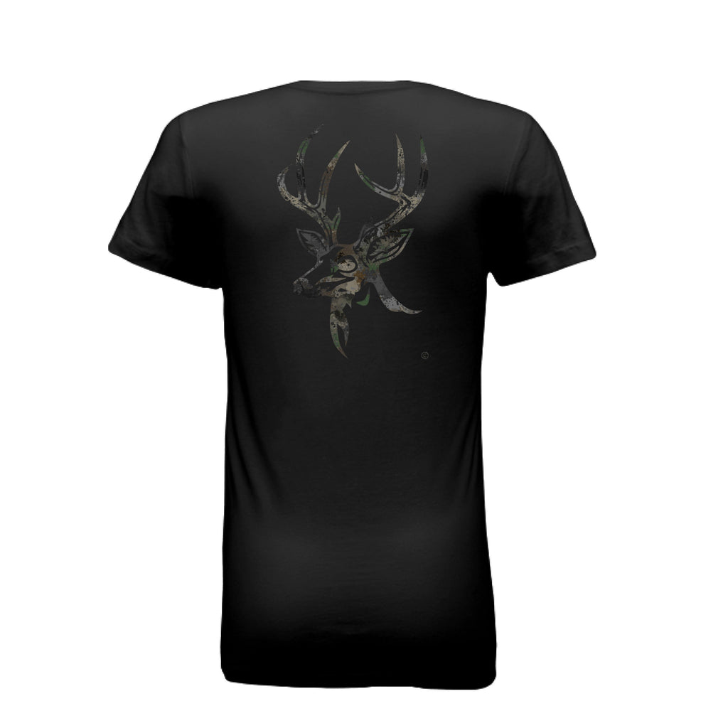 Women’s Timber Splash Burst Camo Buck T-Shirt