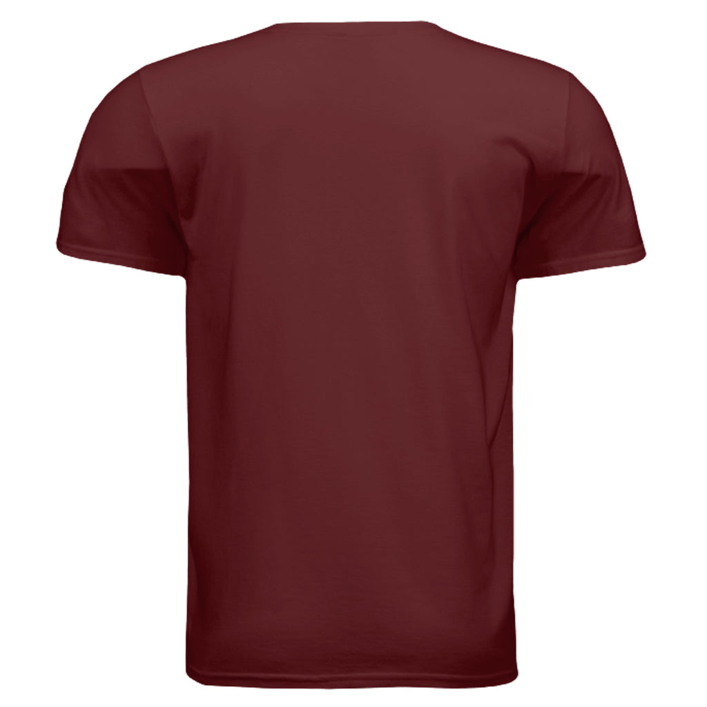 Shooting Hog T-Shirt Maroon - plain back view - hog hunting outdoor apparel