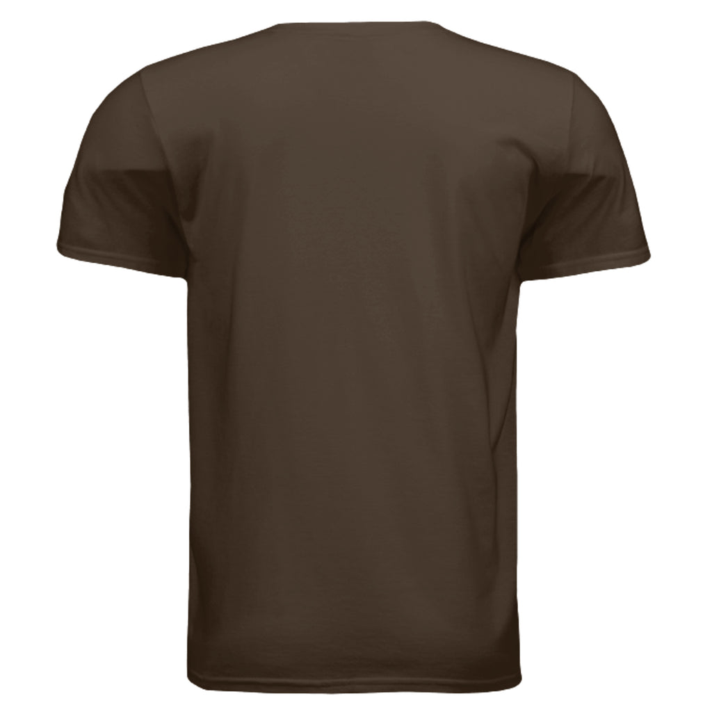 Shooting Hog T-Shirt Dark Chocolate - plain back view - hog hunting outdoor apparel