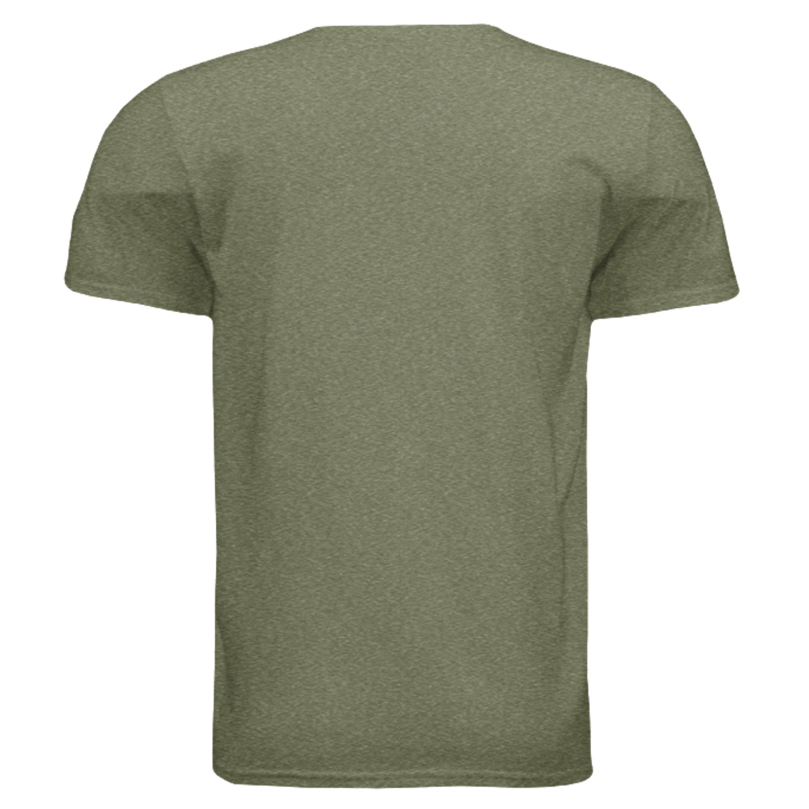 Shooting Hog T-Shirt Heather Military Green - plain back view - hog hunting outdoor apparel