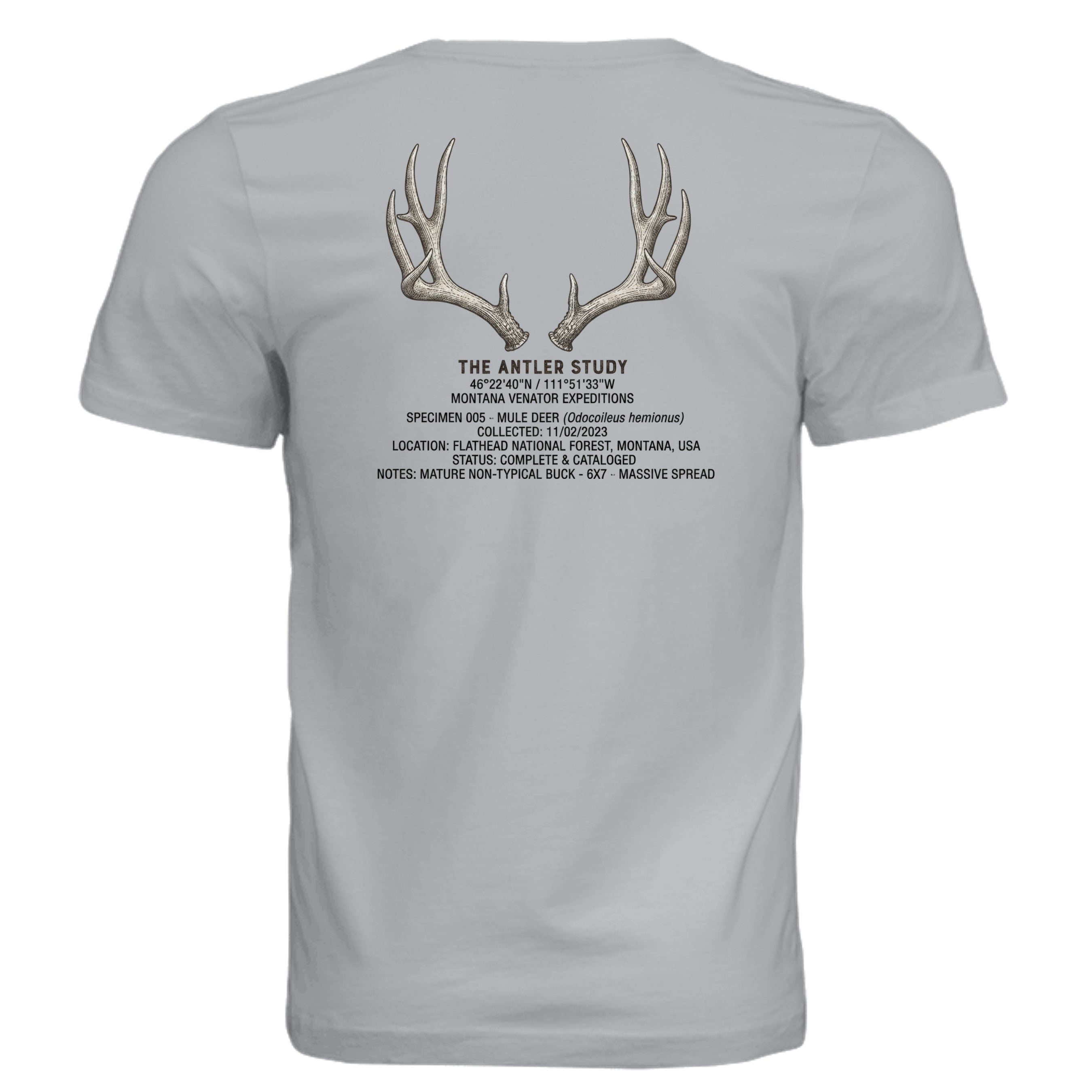 Solid Athletic Grey - 3001C - BACK