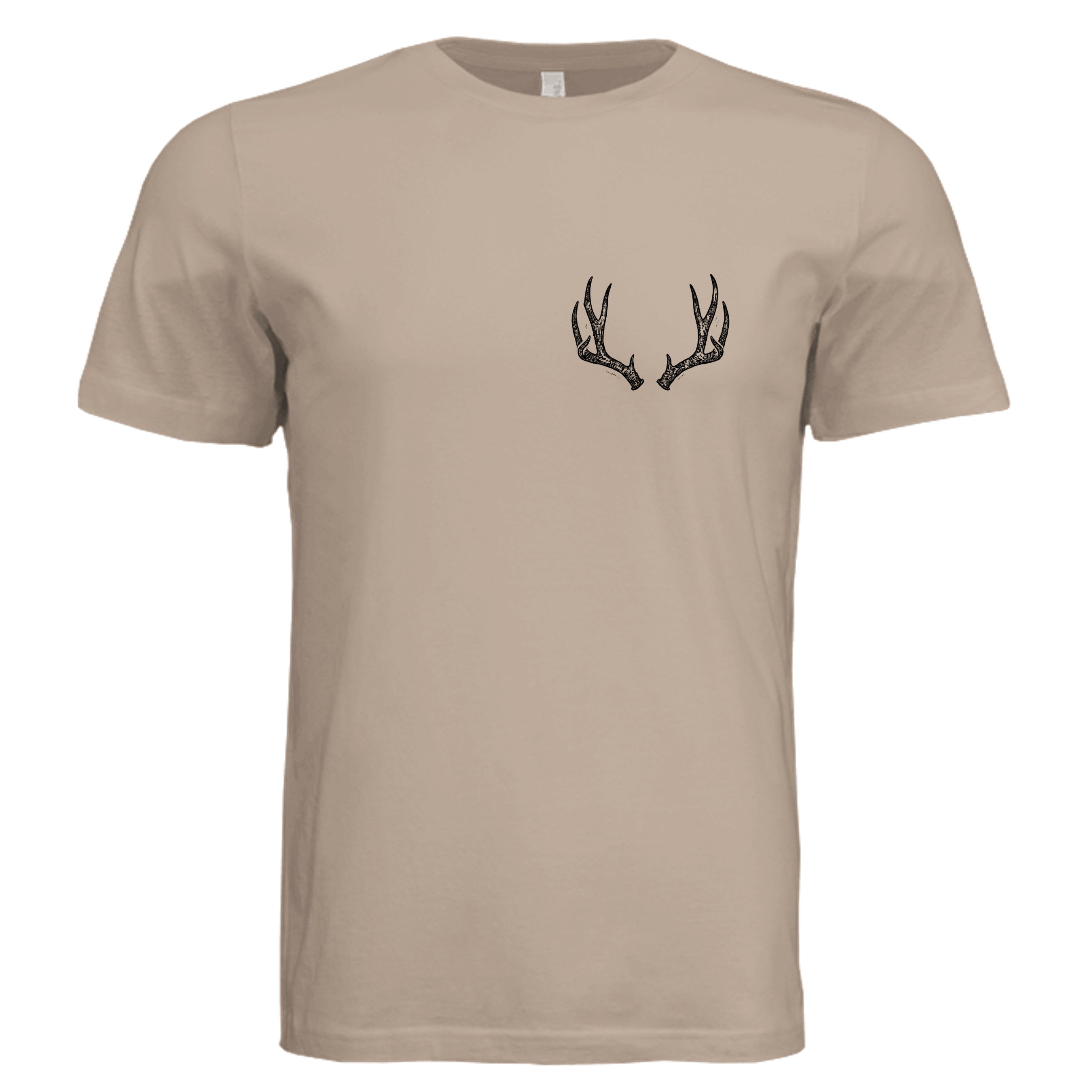 Venator Boreal Forest Elk Antlers T-Shirt Dust - elk antler graphic design - front view