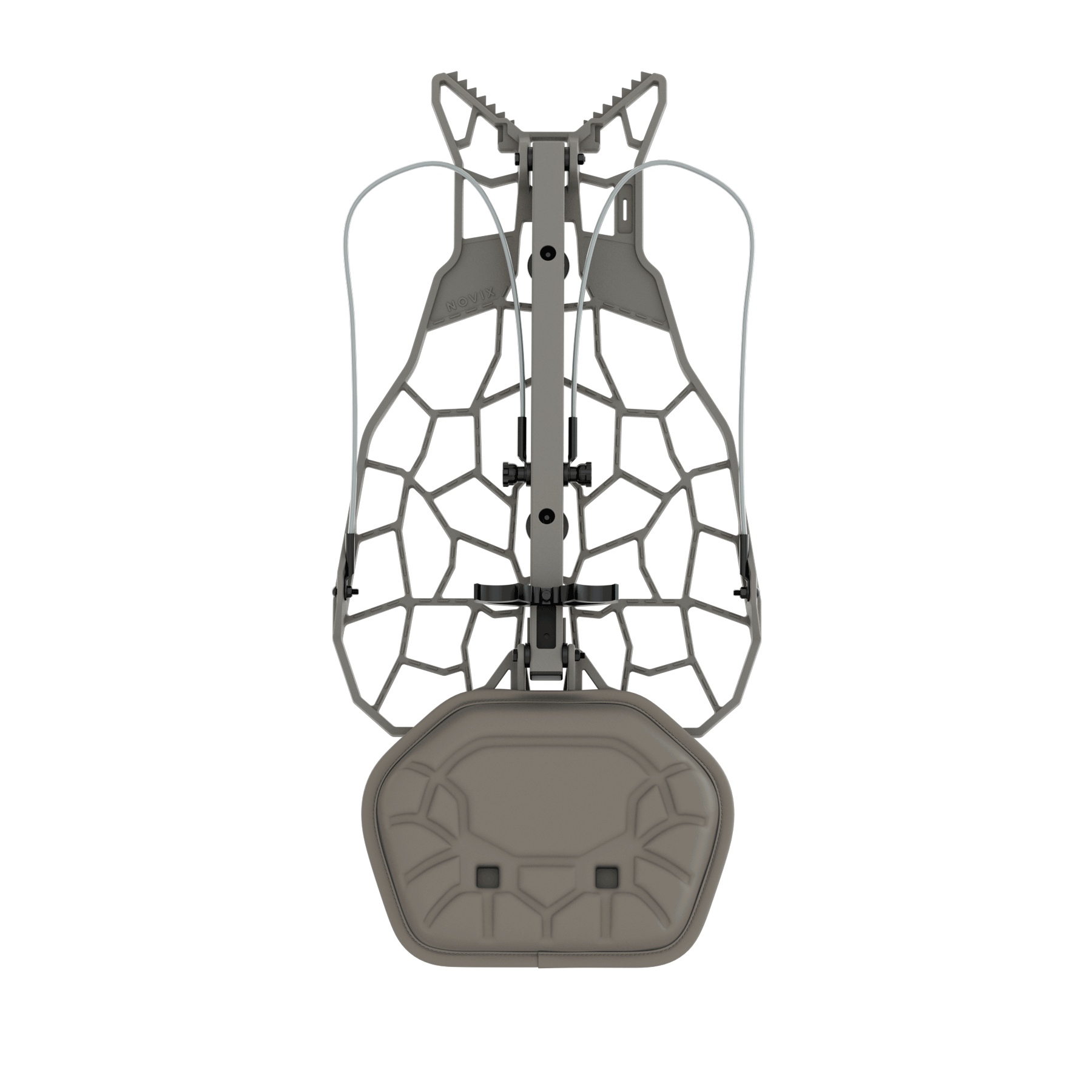 Novix hunting backpack frame with adjustable straps and ergonomic design for outdoor gear carry