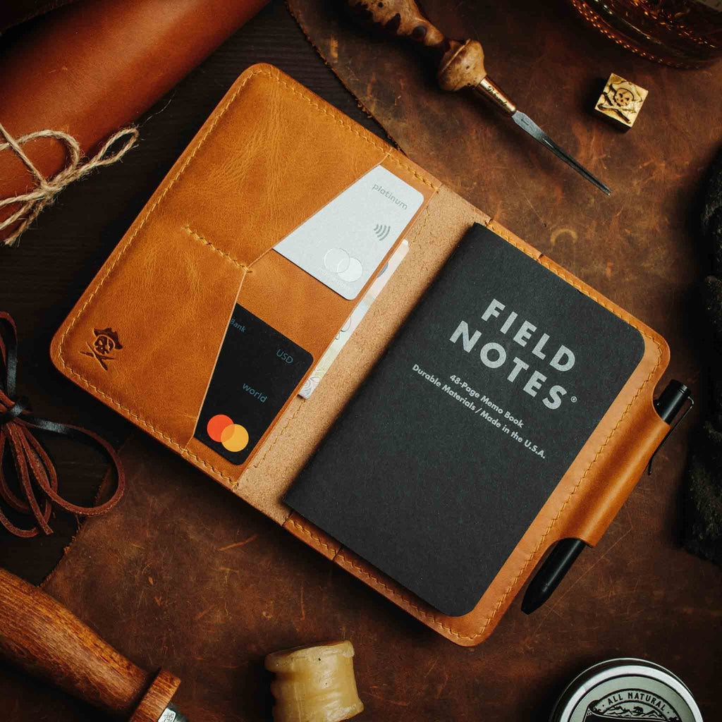Pirate Goods Quartermaster v2 – Leather Passport Wallet with Velcro