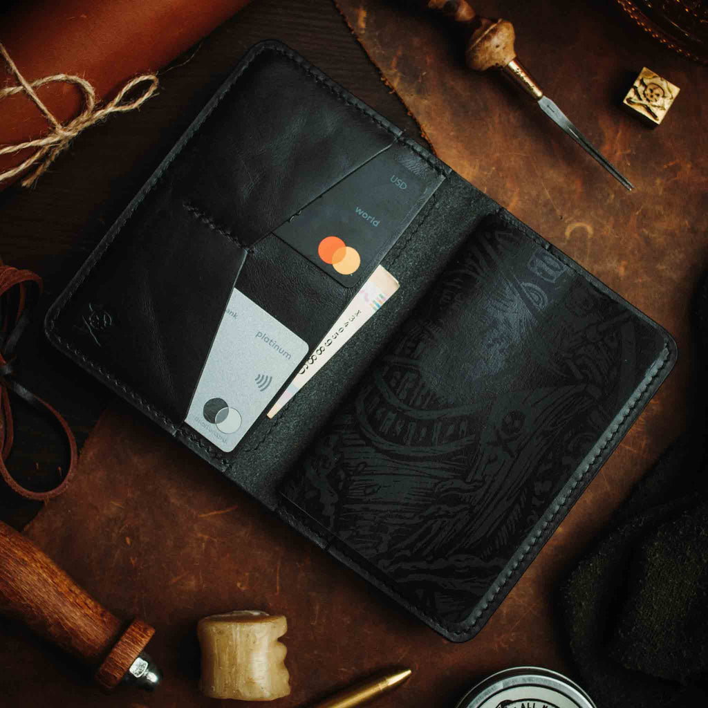 Pirate Goods Quartermaster v2 – Leather Passport Wallet with Velcro