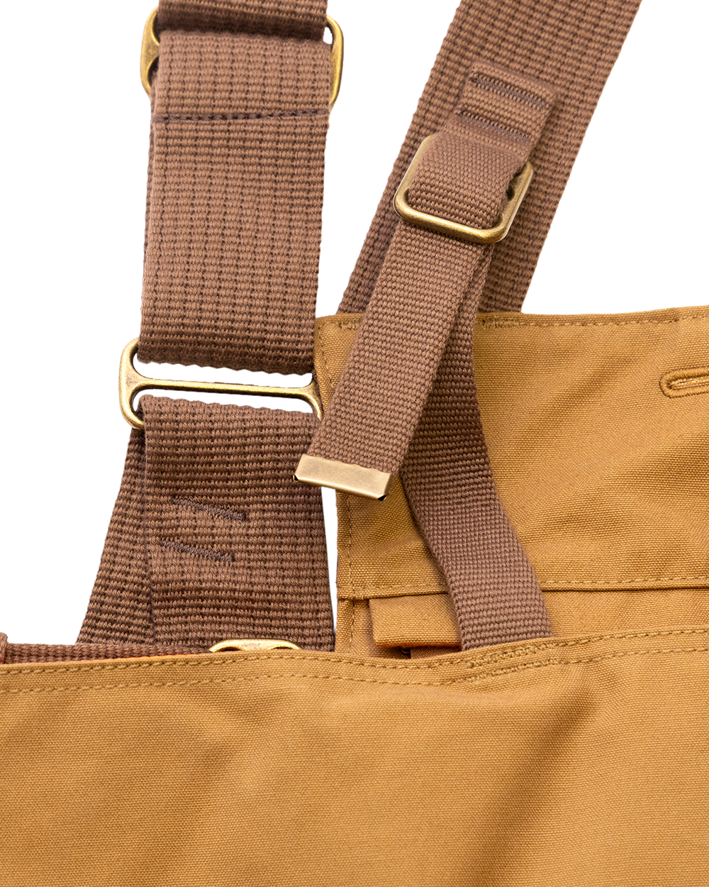 Brass strap adjuster on the Signature Canvas Strap Vest
