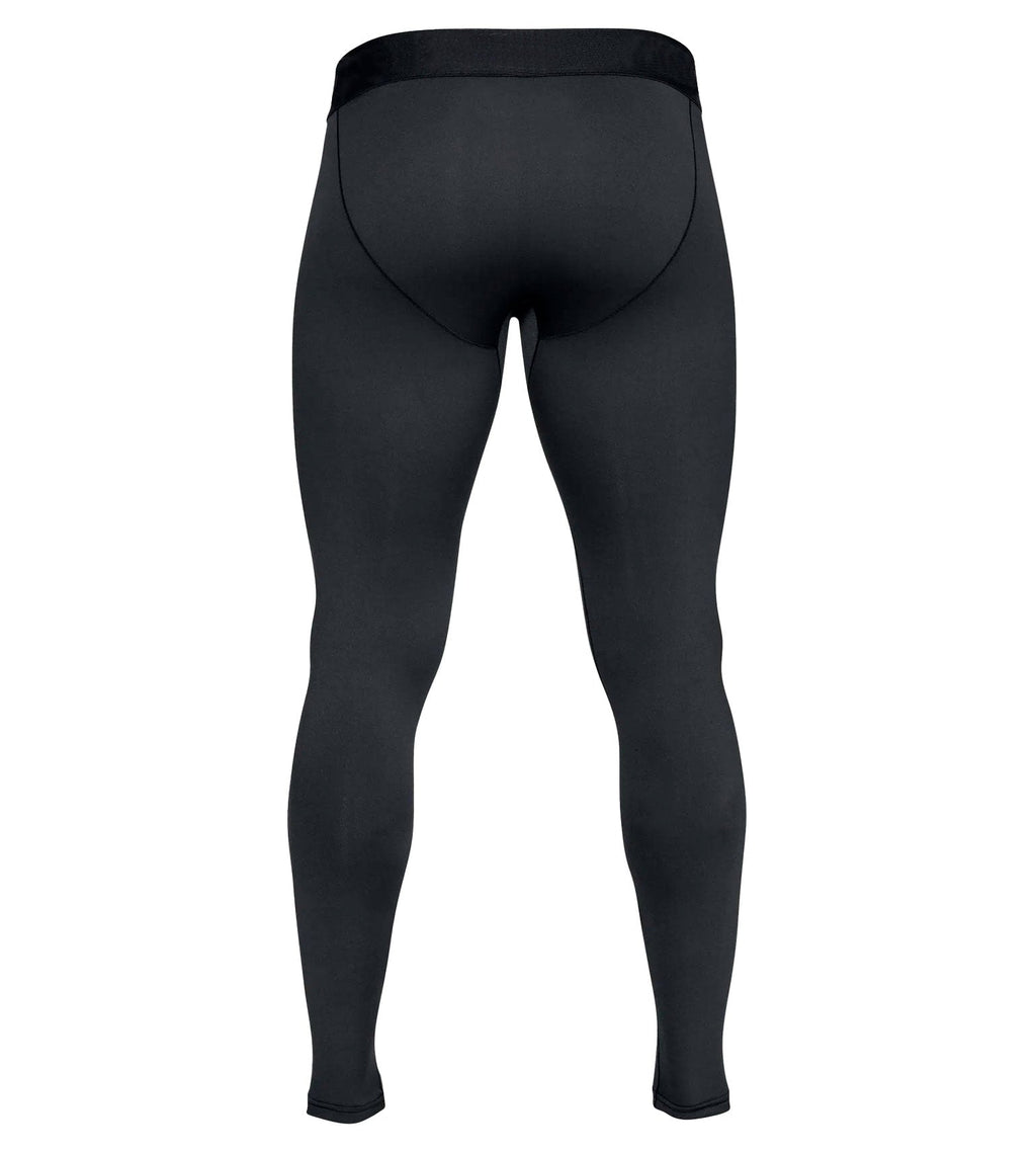 Vycah Sub Zero compression baselayer pants in black, back view showing body-mapped panels