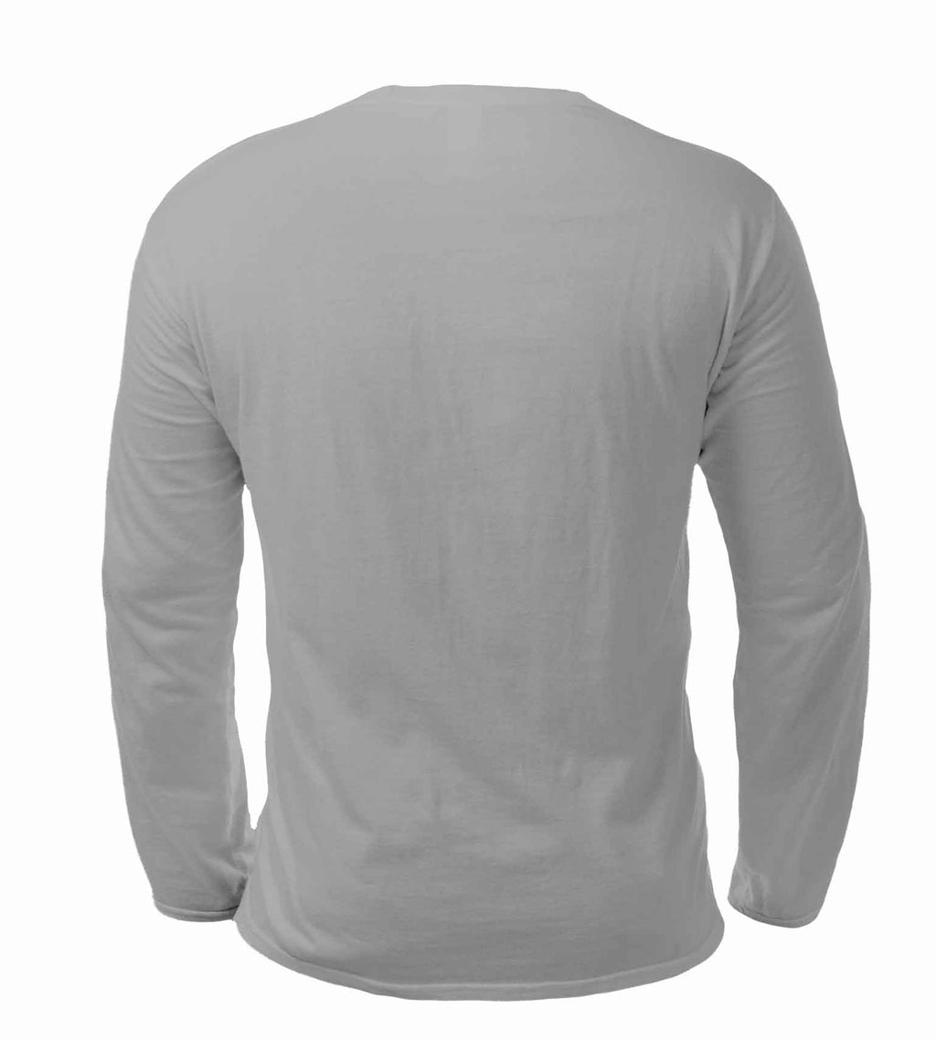 Gray long sleeve hunting shirt for outdoor activities, lightweight and comfortable base layer
