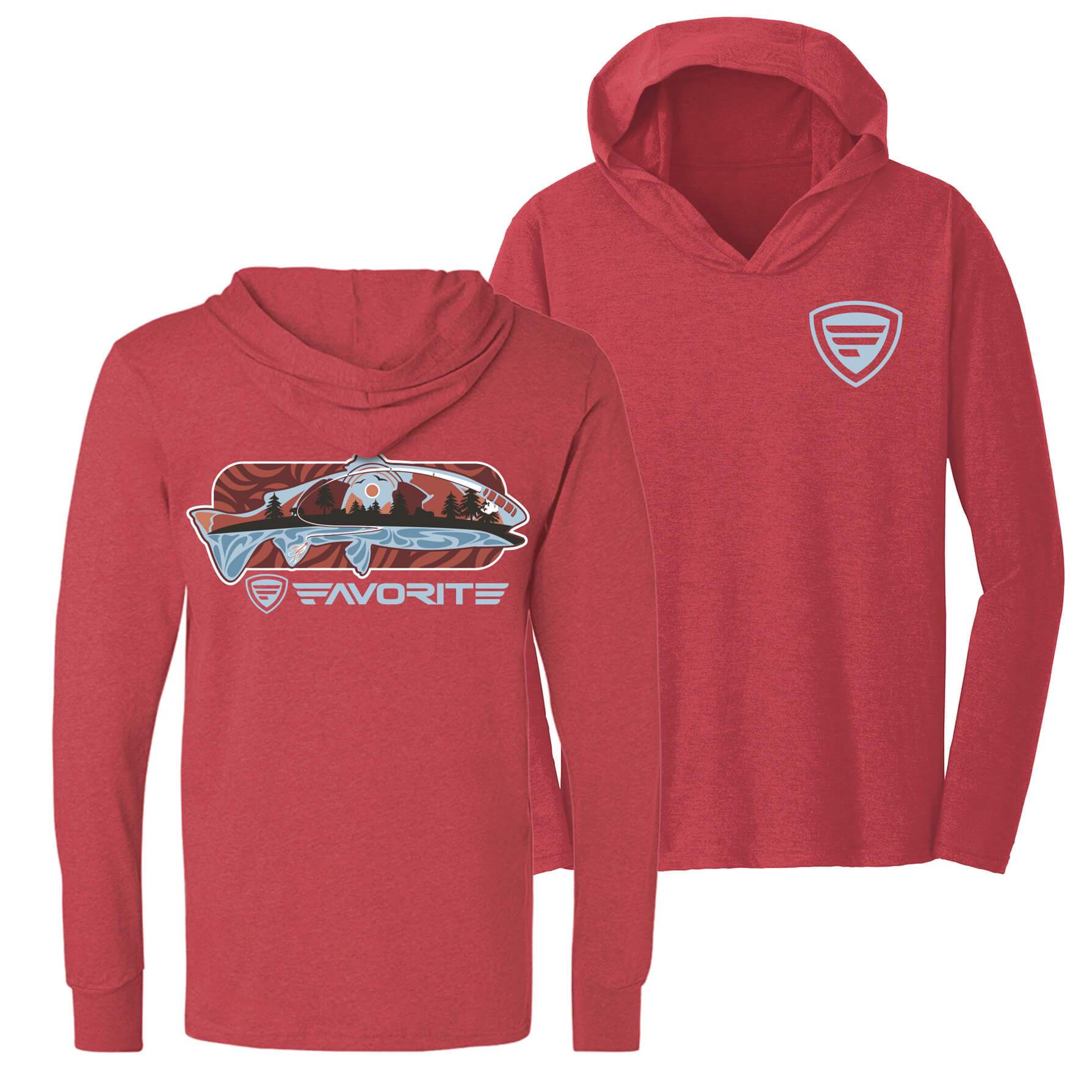 Favorite Fishing Simmer Tri-Blend Hoodie – packaging and contents view | Venator Hunting